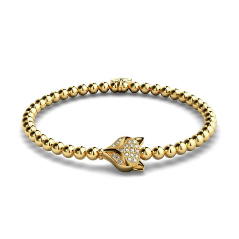 renarde | Or 18 carats | Bracelet Renard Cristal